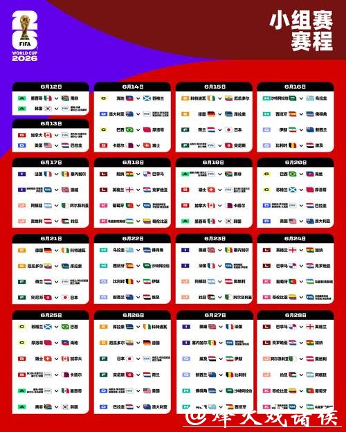 2026世界杯直播：全球播放时间表解析